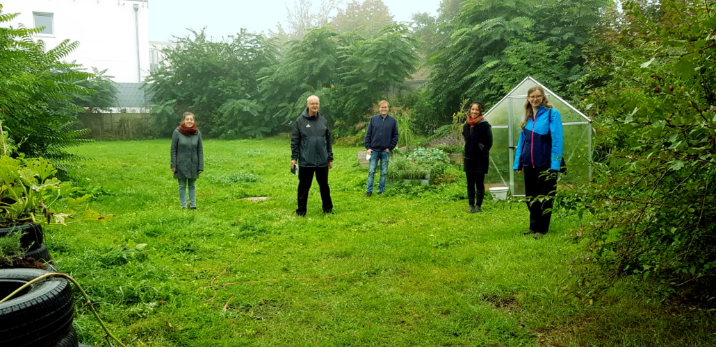 Personen im Bild von links nach rechts: Nadine Bauer, Detlef Staude, Philipp Seitz, Katharina Gebel, Theresa Eberlein