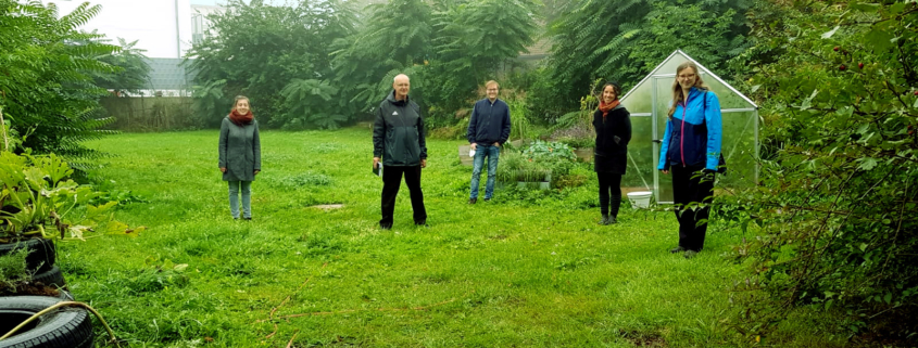 Personen im Bild von links nach rechts: Nadine Bauer, Detlef Staude, Philipp Seitz, Katharina Gebel, Theresa Eberlein